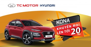 Hyundai Cà Mau thực hiện chương trình khuyến mại lên đến 20 triệu đồng dành cho Hyundai KONA, Elantra và Grand i10 sedan