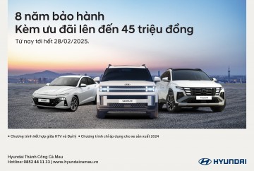 Chỉ còn cơ hội cuối cùng ngay hôm nay để nhận ưu đãi "8 NĂM BẢO HÀNH KÈM THEO ƯU ĐÃI LÊN ĐẾN 45 TRIỆU ĐỒNG"