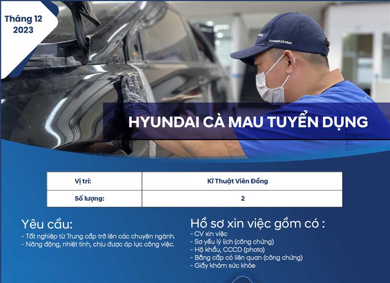 TUYỂN DỤNG THÁNG 12