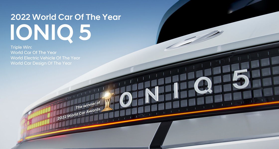 ioniq5 the winner of 2022 world car awards title