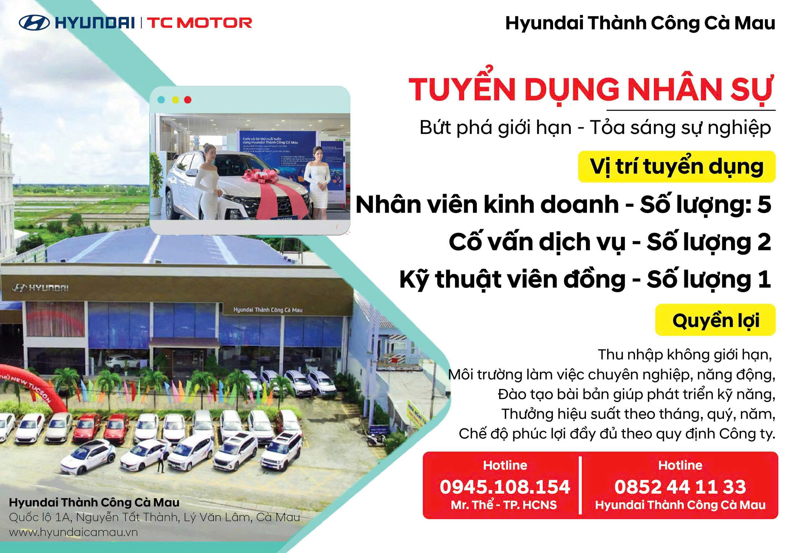 TUYỂN DỤNG NHÂN SỰ – LÀM VIỆC NGAY