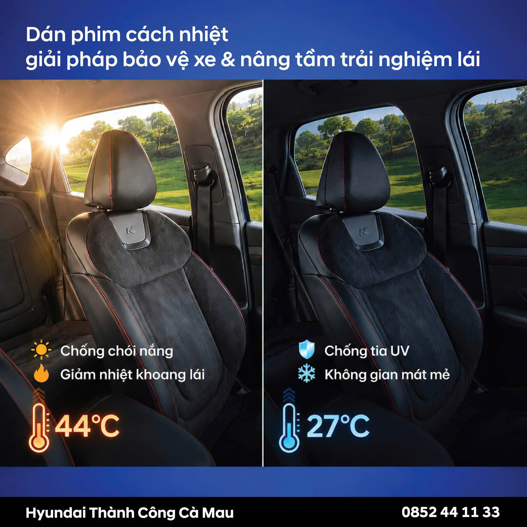 DÁN PHIM CÁCH NHIỆT – GIẢI PHÁP BẢO VỆ XE, NÂNG CAO TRẢI NGHIỆM LÁI
