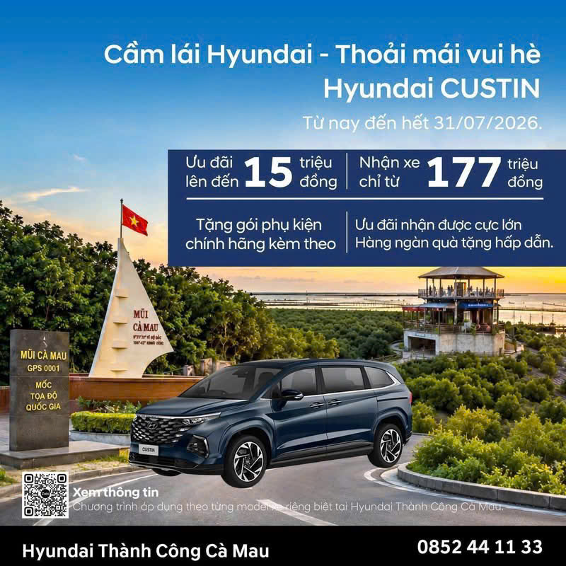 CÙNG HYUNDAI CUSTIN – VI VU MỌI HÀNH TRÌNH HÈ