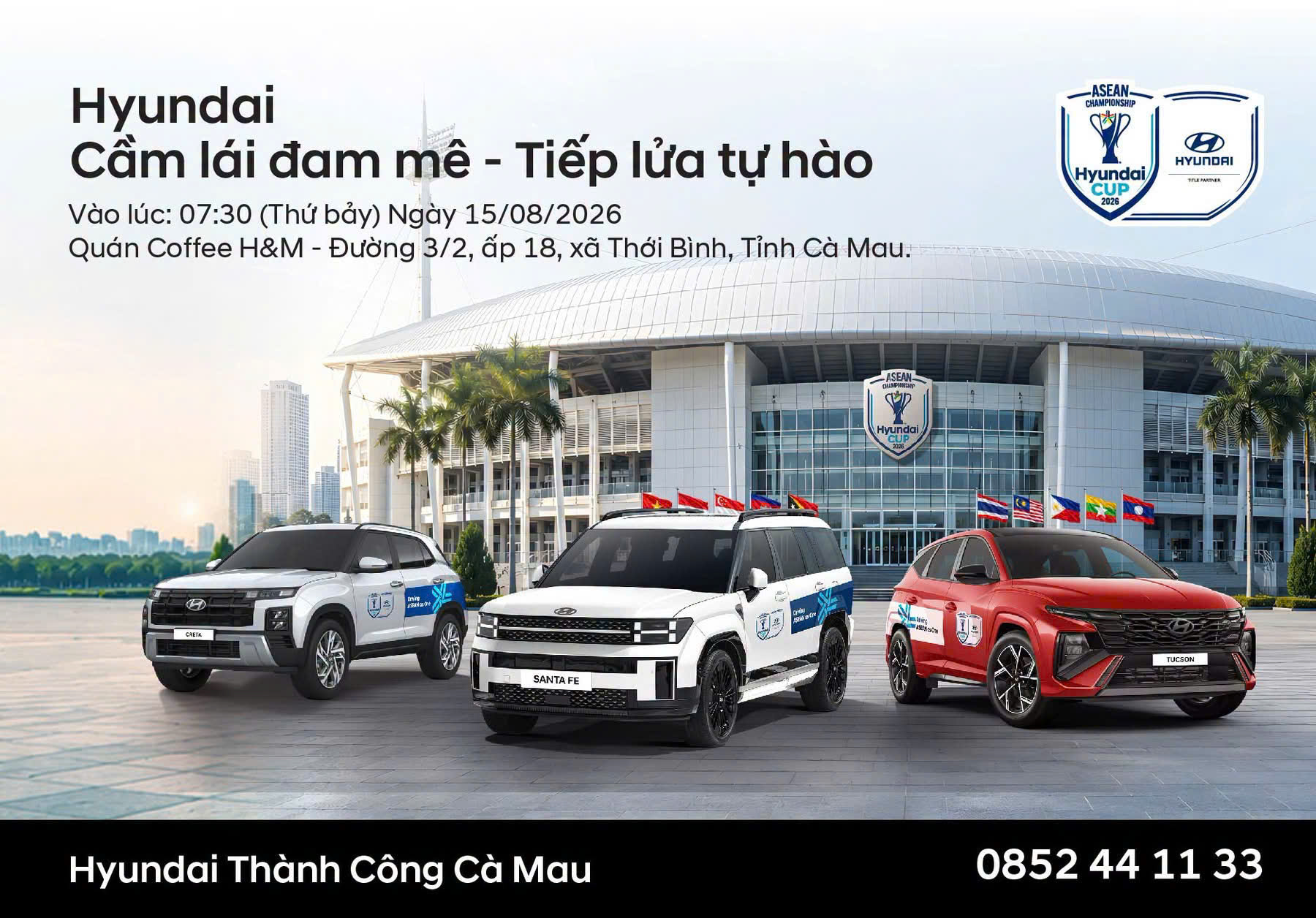 HYUNDAI CẦM LÁI ĐAM MÊ - TIẾP LỬA TỰ HÀO TẠI THỚI BÌNH, CÀ MAU